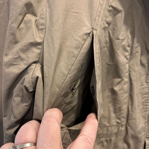 Rue 21 Jacket Juniors XL Khaki Brown With Hood Cotton Long Sleeve Pockets - Picture 4 of 12